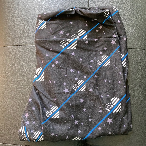 Large Blue Line Fabulegs Leggings - Picture 1 of 4